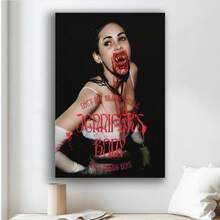 Framed  Jennifer's Body Canvas Poster Wall Art Decor Print Picture Paintings Applies To Personal Bedroom Creative Studio Designer Workspace Vintage-Style Coffee Shop Independe - Đóng khung - Xem 2