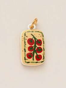 1pc New Fashion Animal & Plant Series Sakura Fish, Shrimp, Swan, Sun Charm Pendant, 18K Gold Plated, DIY Jewelry Accessory, Necklace, Bracelet, Earring, Keychain, Bag, Women Jewelry Gift - Multicolor - View 13