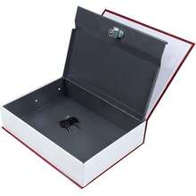 Metal Locked Box With Key, Secret Hidden Metal Lock Box, Money Box Safe, Money Saving, Small Fake Book Safe, Creative Gift Piggy Bank, Dictionary Coin Bank, Secret Anti-Theft Storage Box - Size S: 18.5*12*5.5cm (7.28*4.72*2.16in) - View 9
