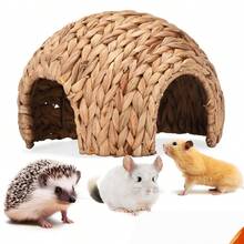Hand-Knitted Exotic Pet Enclosures, Including Hamster And Goldfish-Shaped Tunnels, Hedgehog Hiding Passages, And Themed Landscape Decorations For Toy Animals.