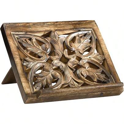 Ornate Wood Carved Bible/Missal Stand