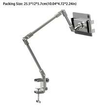 可调节平板电脑支架，适用于桌面、床边、床头柜，可旋转、可折叠，三节臂设计，懒人支架，适用于 5-12 英寸手机、iPad Pro 和 Mini - 彩色 - 查看 5