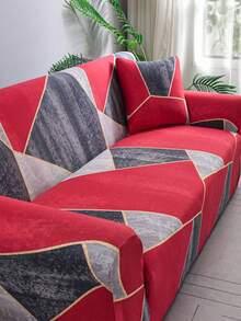 1pc Printed Stretch Sofa Cover, Modern Anti-Fouling Sofa Slipcover, Minimalist Style Sofa Cover Set, Suitable For Living Room, Bedroom, Outdoor Sofa, L-Shaped Chaise Lounge, 1/2/3/4 Seater Sofa Cushion Cover, Home Decor Sofa Cover - Multicolor - View 6