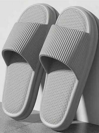 Sandalias casuales de hombre con rayas de moda y versátiles, de material EVA con suela gruesa, cómodas, antideslizantes, transpirables y de secado rápido, adecuadas para interiores, exteriores, playa y parejas (se recomienda pedir una talla talla grande grande para un mejor ajuste)