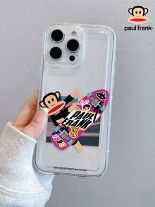 Officially Licensed Paul Frank Transparent Airbag Phone Case, Full Body Shock-Proof Camera Protection, New Design Compatible With Iphone 13/14/15/16/17 Pro Max - Multicolor - View 1