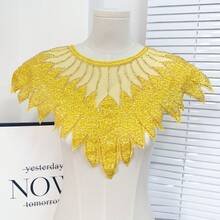 Corpetto in rete ricamato pesante con paillettes e applicazioni di perline, abiti da donna, costumi da performance, abiti, accessori in pizzo - Multicolore - Visualizzare 16