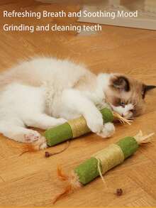 1 Pack Cat Cat Toys, Cat Sticks, Indoor Cat Toys, Cat Chew Toys, Kitten Treats, Cat Dental Toys - Multicolor - View 6