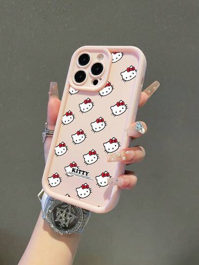 Sanrio 1pc Cute KT Cat Pattern Shockproof TPU Phone Case, Suitable As Holiday Gift Compatible With Apple IPhone Xs/Xsmax/Xr/11 12 13 14 15 16pro/Promax/14 15 16plus/17, Unisex
