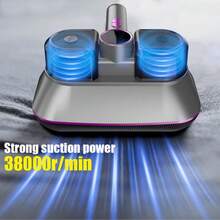 1 Stück tragbarer Handstaubmilbenentferner, Heim-Staubmilben-Staubsauger für Sofa, Bett, kleine Haushaltsgeräte, Tastatur, Teppichreinigung, 2000mAh*3/100W/70dB (Bitte vor Gebrauch vollständig aufladen)