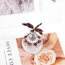 1个40毫升粉色蜻蜓水钻玻璃滴管香水瓶，可重复灌装使用，便携式香水油瓶，优雅家居装饰配件，梳妆台装饰，仅限手洗，女士个人护理用品，时尚香水储存瓶，精致装饰，高端品质，时尚化妆品配件，轻便旅行分装配件（仅含瓶子） - 彩色 - 查看 13