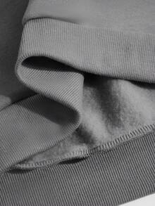 Nowa, luźna, bawełniana koszulka damska na Boże Narodzenie, w swobodnym stylu, odpowiednia na różne okazje i pory roku, miękka i przewiewna tkanina, nadaje się do codziennego, wygodnego noszenia, można ją nosić samodzielnie lub warstwowo, modna i uniwersalna, niezbędny element świątecznej atmosfery, logo marki ESprit - Szary - Zobacz 3