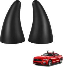 Devil Horns 3D Sticker Bumper Decor - Elasticity Horns For Car, Truck - Anti Collision (Black) - Black - View 2