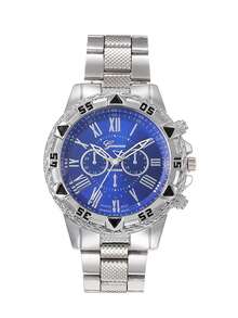 1pc New Arrival Men's Watch, Quartz Watch With Faux Chronograph Dial, Stylish And Sporty Large Dial - Multicolor - View 10