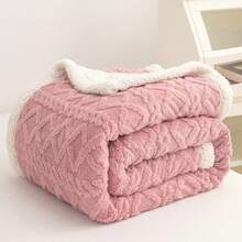 1 Stück 70*100cm Baby Decke, einfarbiger Doppelmaterial, einfarbig, doppelseitiges Material, weich und bequem, Kinderzimmer Liebe Valentinstag - Pink - Übersicht 11