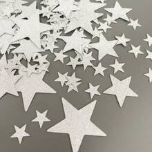 Assorted Gold Glitter Paper Stars, Confetti For Party, Wedding Decoration, Craft Supplies - Multicolor - View 7