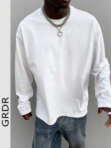 Camiseta de manga larga de moda para hombre, otoño/invierno