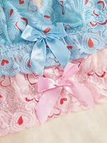 2pcs Women Floral Print Wireless Bras, Comfortable Casual Thin Breathable Sports Bras With Racerback Design - Multicolor - View 6