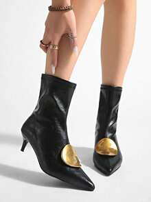 Comfortable & Easy To Wear! Vintage Brown Soft Leather Low Heel Ankle Boots For Women, New Autumn Style,Kitten Heels