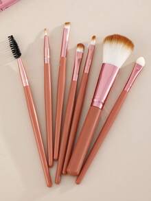7件套化妆刷套装，优质合成毛眼影晕染刷套装，化妆工具，化妆刷套装，化妆刷套装，化妆刷套装，全套化妆刷，化妆刷套装，全套化妆工具，刷子套装，化妆刷套装，化妆礼盒套装 - 彩色 - 查看 5