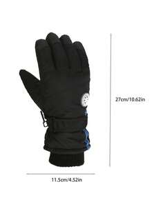 男童/女童冬季滑雪手套 | 触屏防水保暖冬季手套 - 彩色 - 查看 5