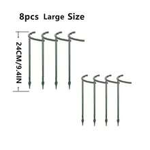 4 件/8 件塑料半圆形棚架，适用于盆栽植物、花园花卉支架