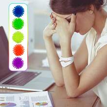 6/12/24/48个装泡泡球，带刺减压球，手指玩具，感官解压玩具，压力球，生日派对小礼物，礼品袋填充物，皮纳塔填充物，嘉年华奖品，颜色随机 - 彩色 - 查看 8