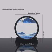 3D Quicksand Art Desktop - Relaxing Dynamic Sand Landscape, Perfect For Home & Office Decor, Durable Plastic(The United States Prohibits )