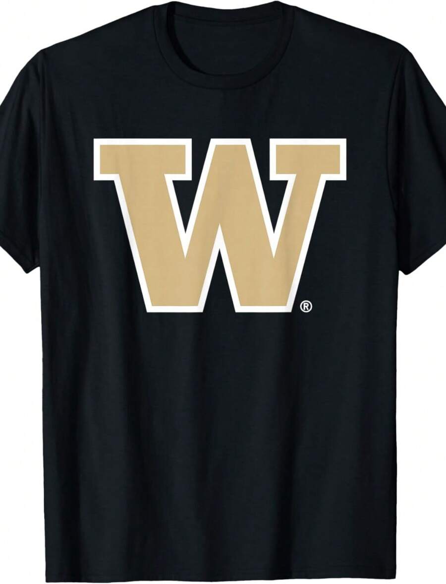 Washington Huskies Icon Officially Licensed T-Shirt - màu đen - Xem 1
