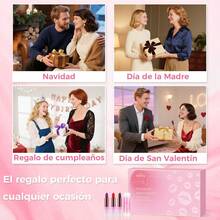 Tendencia48 Set Lapiz Labial Mate Larga Sedoso 3.8g Pintalabio RegaloCalidad premium - Rojo - Ver 7