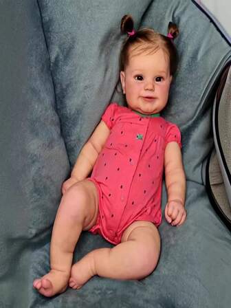 Muñeca bebé reborn de 20 pulgadas de Body completo de vinilo suave, con piel pintada en 3D, regalo de cumpleaños para niñas