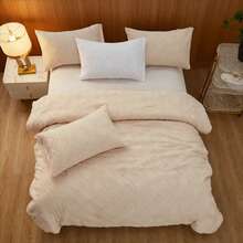 Pilota luxoasă groasă de iarnă - umplutură super moale din microfibră, pilotă jacquard matlasată, tăiată 3D cu diamant solid, perfectă pentru toate anotimpurile, lavabilă la mașină - perfectă pentru dormitoare, hoteluri și camere de oaspeți (fața de pernă nu este inclusă) - Caisă - Vizualizare 15