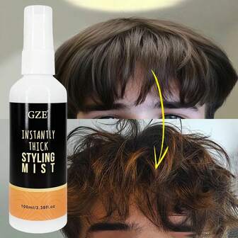  GZE Instantly Thick Styling Cream & Mist - Volumizing & Thickening For Fine, Thin, Flat Hair - Weightless Leave-In Formula - No Residue, Heat Protection​