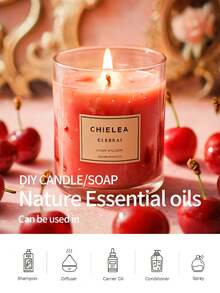 EMBRACEX. Red Cherry Fragrance Oil - 60ml Fragrance Oil, Suitable For Aromatherapy, Diffusers And DIY Crafts (Candles) - Cherry Scent, With Dropper - Cherry - View 5