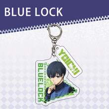 Llaveros acrílicos de personajes del anime BLUE LOCK, disponibles en diseños de Isagi Yoichi, Bachira Meguru, Nagi Seishiro, Chigiri Hyoma, Rin Itoshi y Mikage Reo. Con un diseño triangular, son frescos y elegantes, ideales como regalos para convenciones de cómics. - Multicolor - Ver 8