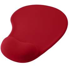 OcioDual Entrega em 24/48 horas. Mousepad ergonômico em gel com apoio para o pulso, vermelho, base de borracha antiderrapante, 23 cm x 19 cm. - Vermelho - Ver 1