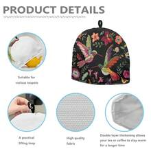Hummingbird Tea Cozy For Teapot Insulated Floral Tea Cosy For Teapot Home Kitchen Decor Tea Pot Cover For Keeping Warm,Hummingbird-4 - Hummingbird-4 - View 7