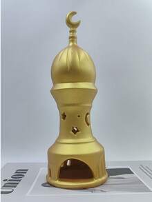 1 Stück Harz Ramadan Skulptur Dekoration, Eid Atmosphäre Dekoration, kreative orientalische Architektur Stil Ornament, geeignet für Wohnzimmer, Büro oder Eingang - perfekt für Ramadan und Feiertage - Verschiedenfarbig - Übersicht 12