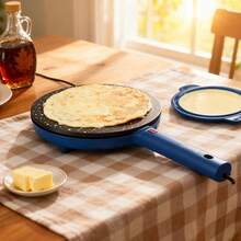 Sartén eléctrica para tortitas, sartén portátil para tortitas, potencia de 600 W, con protección contra sobrecalentamiento, diseño con revestimiento antiadherente, formato compacto, fácil de limpiar, función de calentamiento rápido ideal para cocinar tortitas, crepes y postres caseros. - Tipo de Enchufe A USA (110-127V) - Ver 2