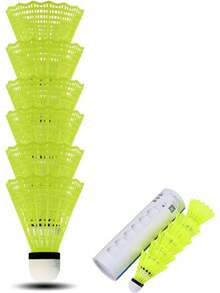 6 Unids/Set Volantes Profesionales de bádminton, Bolas de bádminton de Entrenamiento Deportivo de Nylon, Accesorio para Actividades Deportivas al Aire Libre en Interiores Juguetes Juego de Herr - 1 - Ver 1