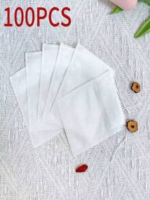 100 Pcs White Disposable Non-Woven Tea Filter Bags – Empty Drawstring Tea Infuser Pouch, Breathable Loose Leaf Tea Brewing Bag, Disposable Herbal Tea Steeping Pouch, Viral Bestselling Tea Accessory For Home Tea Time, Office Brewing, Valentine's Day Brunch, Picnics, Travel, DIY Herbal Blends, Perfect Gifts For Tea Lovers, Friends & Partners - White - View 7