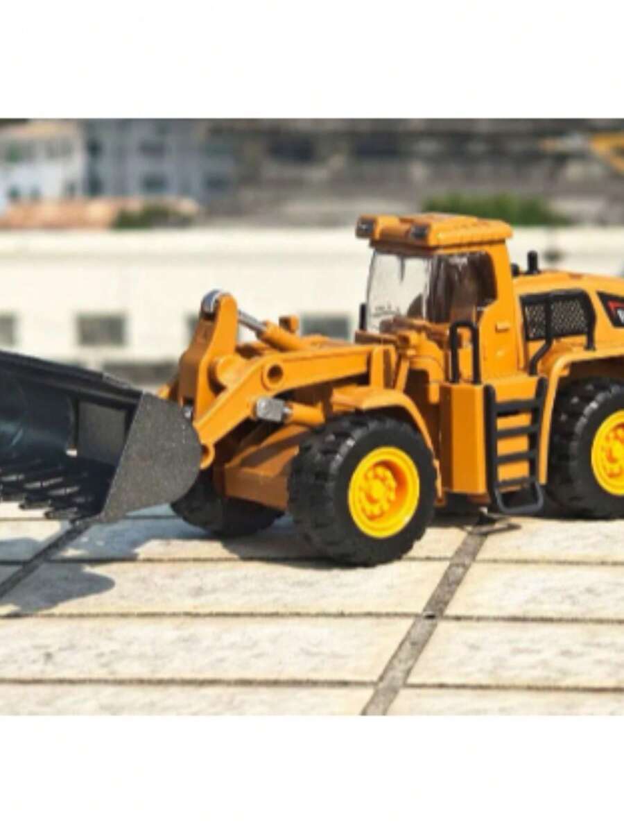 Miniature Excavator Roller Compressor Scale 1:50 With Friction XZ-1794 - Large Excavator - View 1