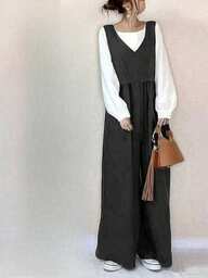 2025 背中にリボンが付いた日本のレトロスタイルのジャンプスーツ、オーバーオール、ワイドレッグパンツ