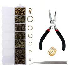 SMI Fine A Set Jewelry Findings Tool Set Open Jump Rings,Jewelry Pliers, Lobster Clasps Hooks, Jewelry Tweezers Jewelry Making Supplies - Multicolor - View 21