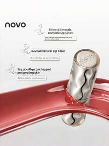 NOVO 持久滋润唇膏，自然光泽，适合日常、毕业典礼、派对、送礼、秋冬季节、Y2K风格，女士品牌 - 786#玫瑰蜜茶 - 查看 6