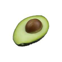 1个仿真牛油果，半个假水果，幼儿园教育用品，家居餐厅派对圣诞节摄影装饰