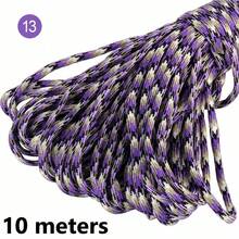 10/100m/Pc Fluorescent Color Camouflage 7-Strand Paracord, Suitable For Outdoor Multipurpose Emergency Survival Rope, Parachute Cord, Bracelet Woven, Camping, Laundry Line, Pet Leash, Durable DIY Rope - 10 Meters - View 51