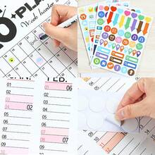 1 套（1 个日历 + 4 个贴纸 + 1 卷双面胶带）2026 年 1 月至 2026 年 12 月，12 个月周期日历和个人计划用品 - （29.21 英寸 * 20.66 英寸纸质日历） - 彩色 - 查看 9