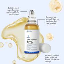 Hair Growth Serum Roll-On 30ml For Thinning Hair & All Hair Types Nourishing Scalp Promoting Hair Growth Serum Oil Roll-On Serum - 白色 - 查看 4