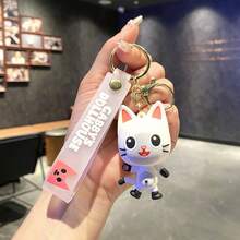 1pc Gaby's Dollhouse Costume Animal Keychain PVC Three-Dimensional Large Doll Gift Car Keychain - Multicolor - View 10