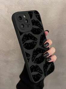 Kiss Printed Phone Case Compatible With Apple  15/15ProFOR-YOUR-BELOVED-PHONEChristmas GiftsSuitable For IPhone 17 Air - màu đen - Xem 4